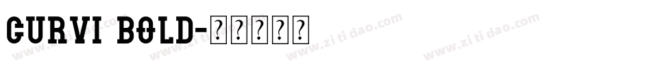 Curvi Bold字体转换